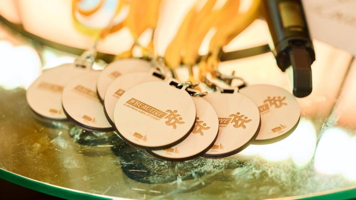 Collection of medals from Be Active