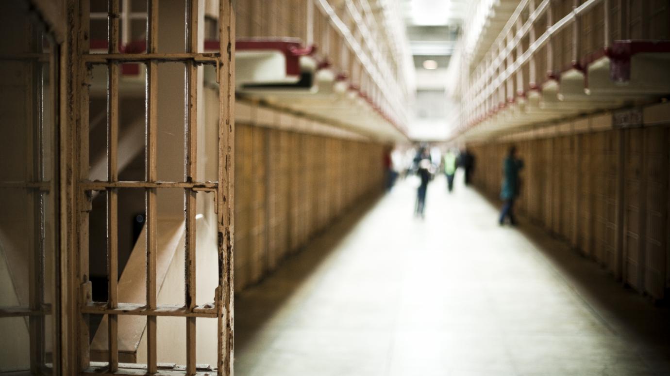 Corridor of Prison with Cells