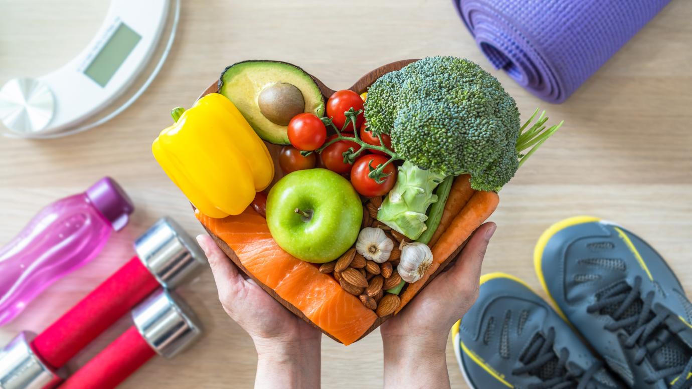 Healthy lifestyle, health diet, aerobic body exercise
