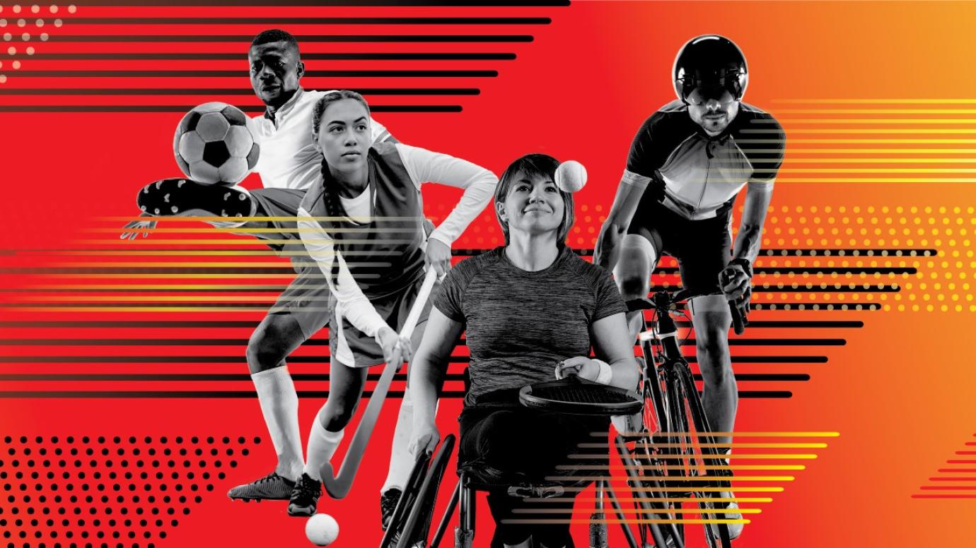 EU Sport Forum 2024 visual with 4 athletes