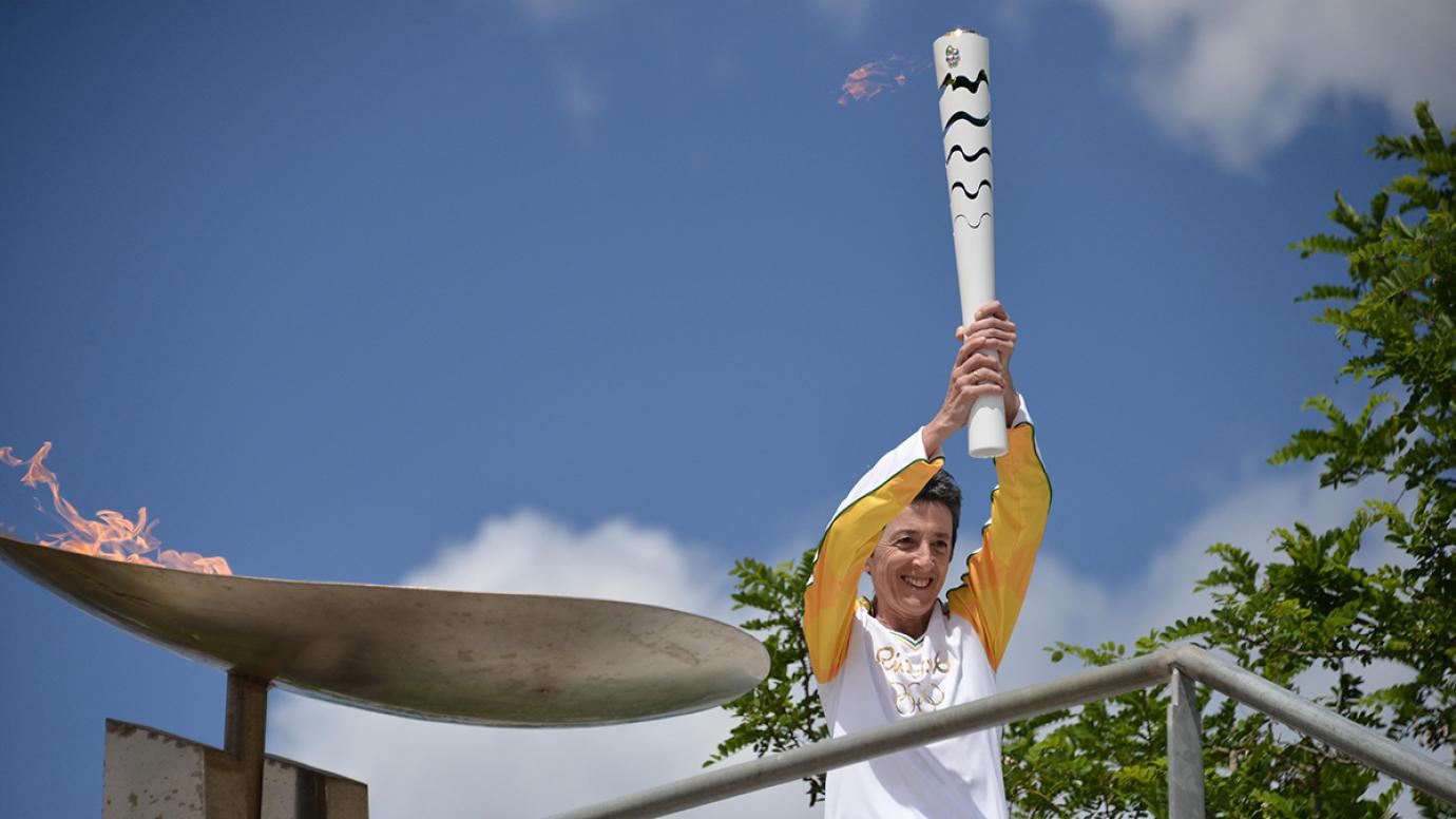 Portrait of European Week of Sport 2024 Ambassador Rosa Mota