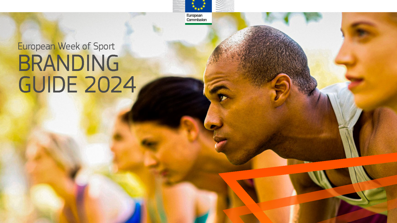 Cover page of the Branding Guide for the European Week of Sport 2024