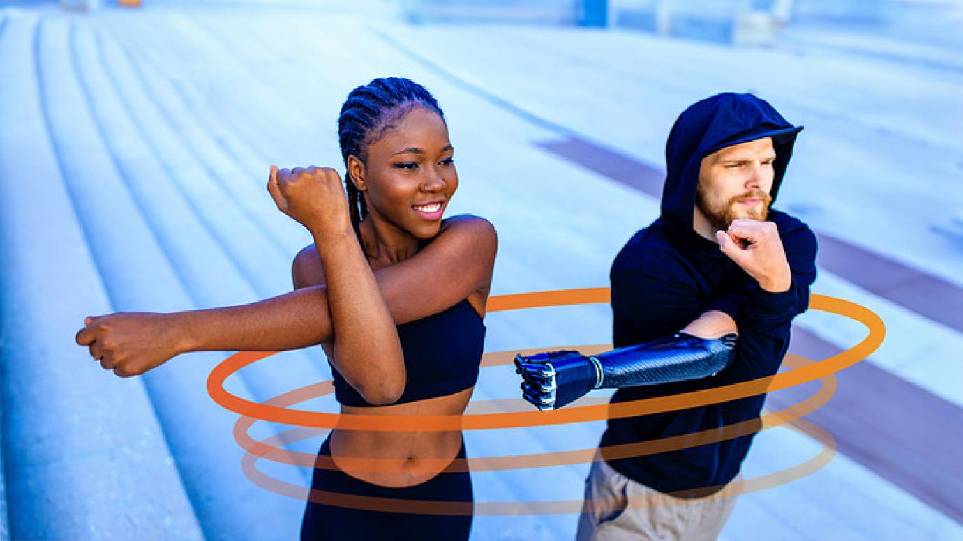 picture of two athletes