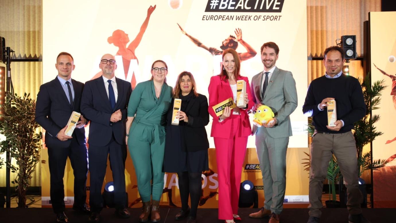 group photo of BeActive 2024 winners