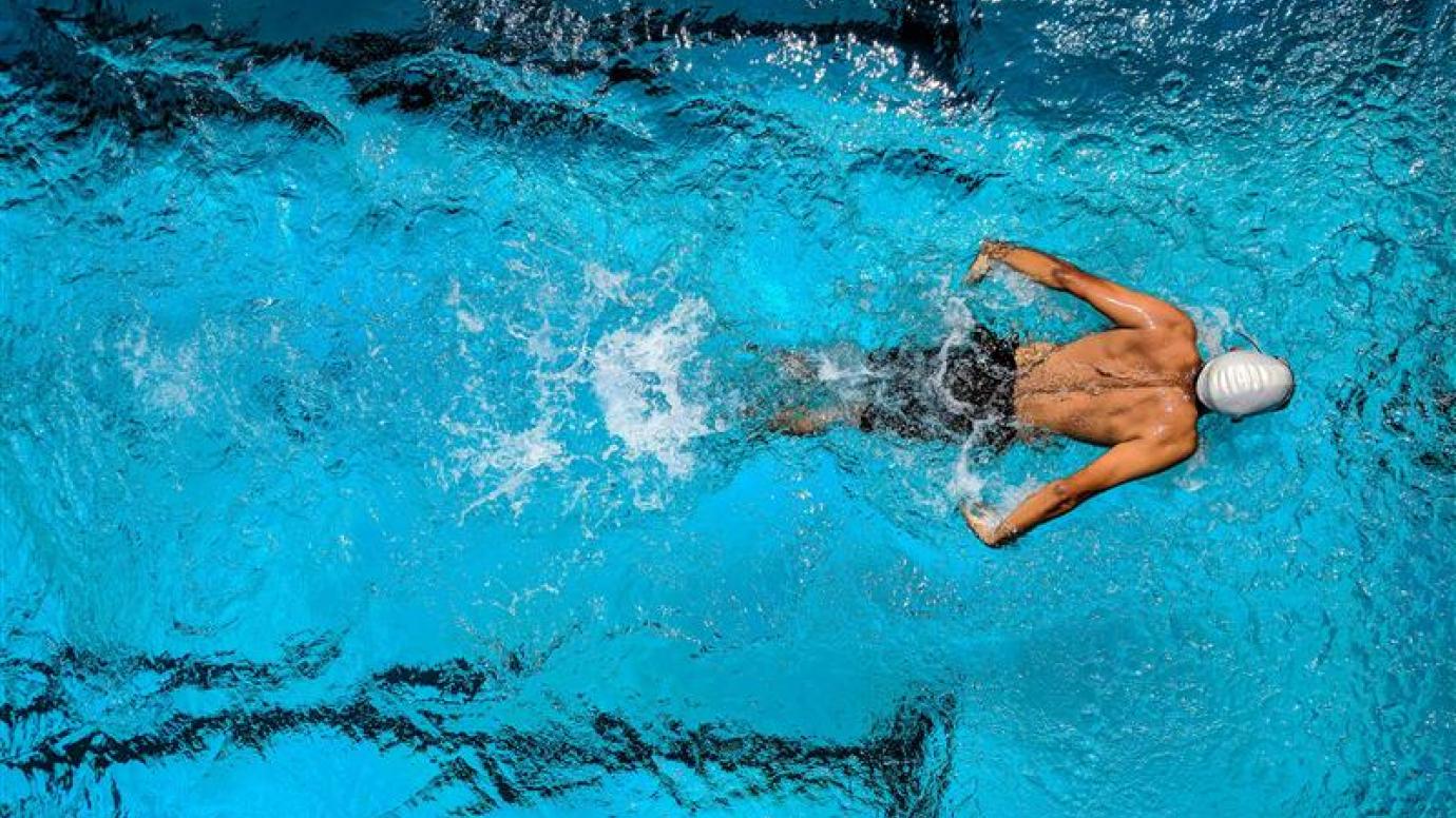 swimmer in the pool
