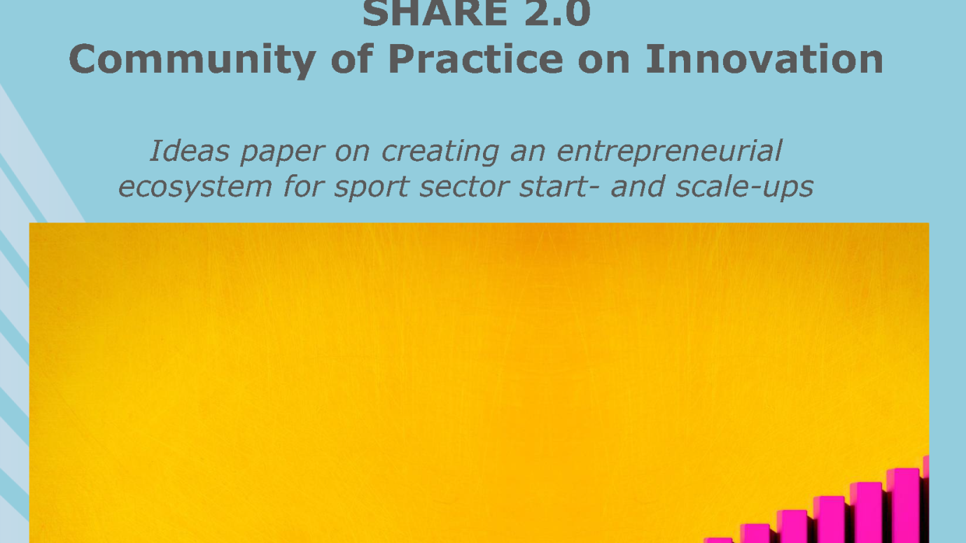 Cover page - Ideas paper on creating an entrepreneurial ecosystem for sport sector start- and scale-ups
